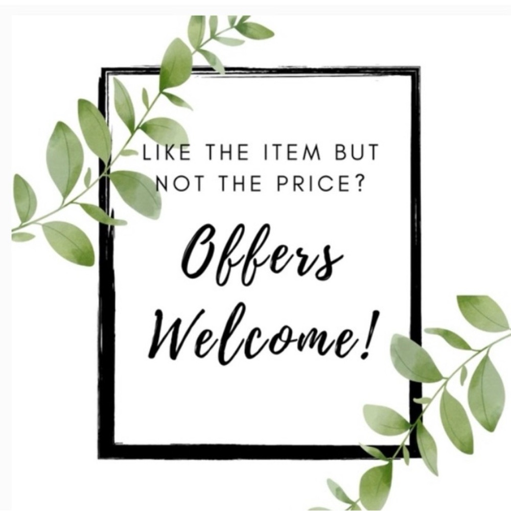 Offers Welcome Sign - Green Leaf Graphic